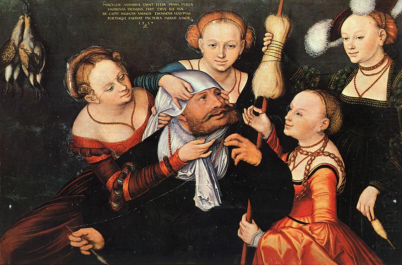 Lucas  Cranach Hercules Onfale china oil painting image